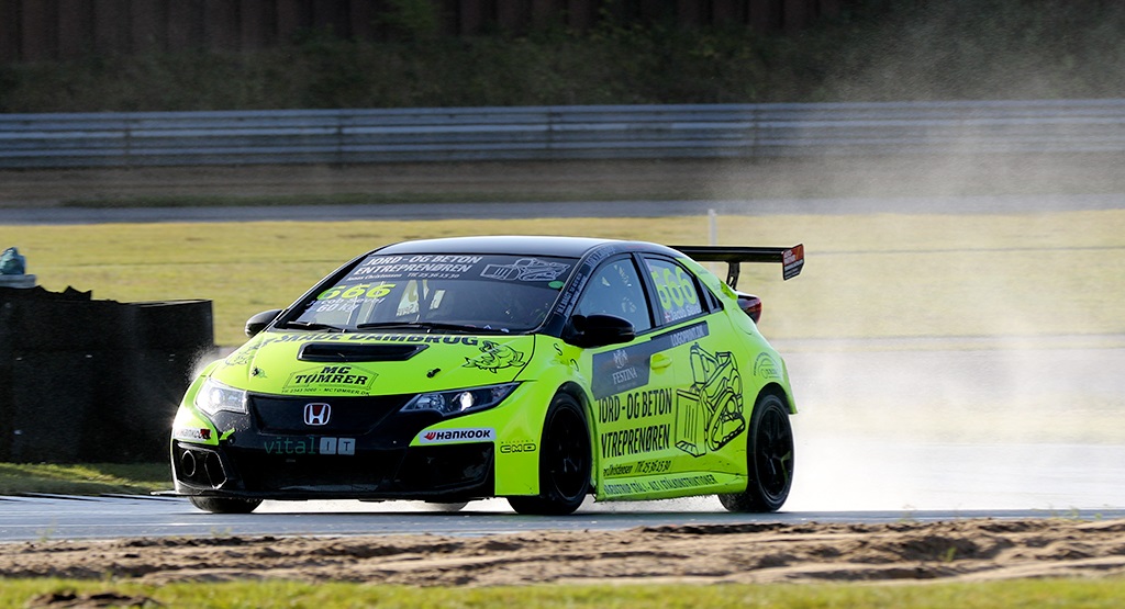 Jacob Sevel Andersen i Honda Civic TCR.
(Foto: Motorsporten.dk)